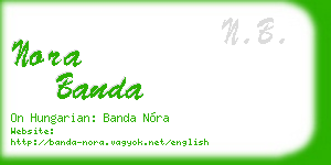 nora banda business card