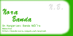 nora banda business card